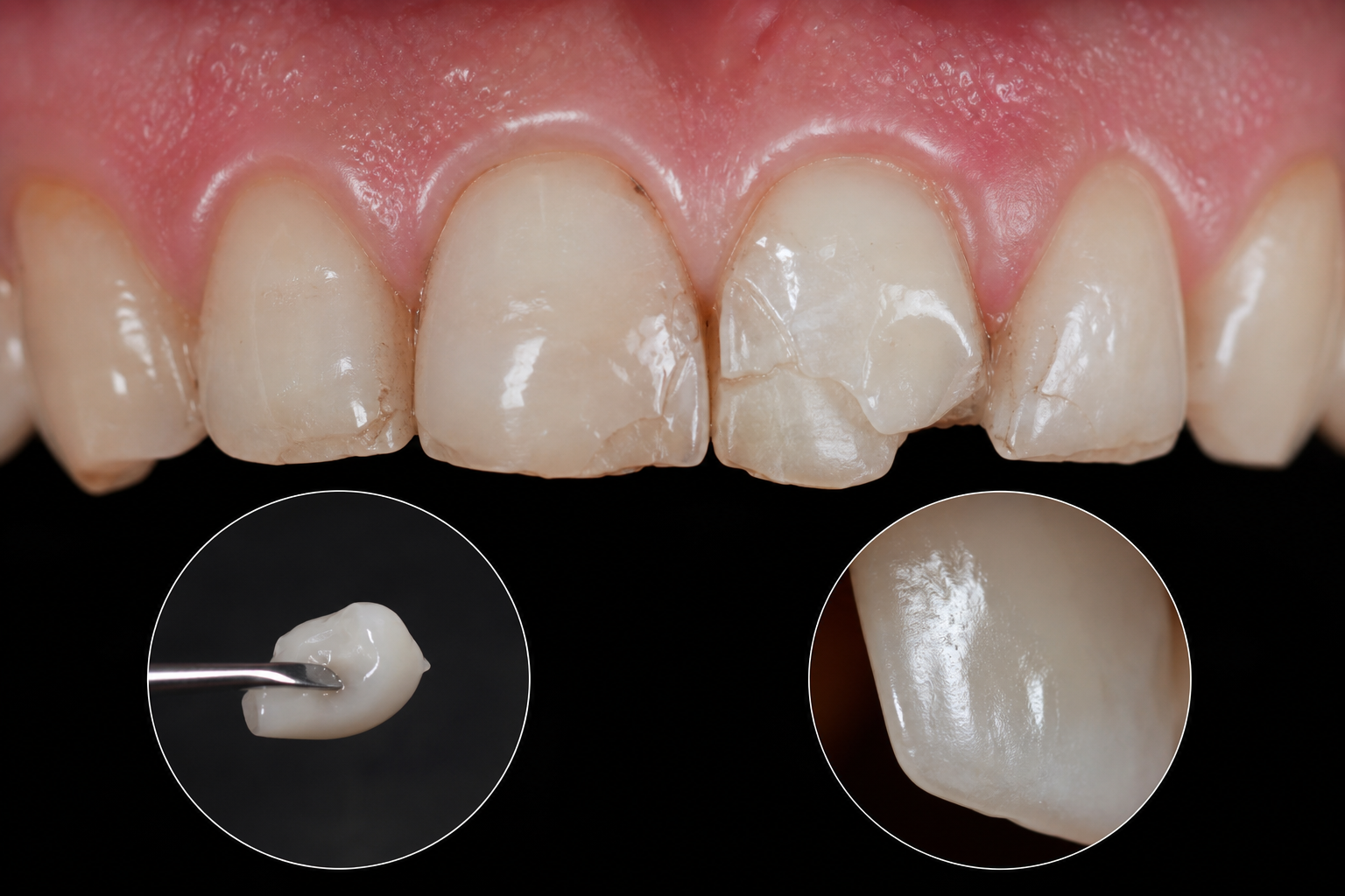 Can Composite Bonding Ruin Your Teeth? What Bad Bonding Actually Looks Like dental treatment concept