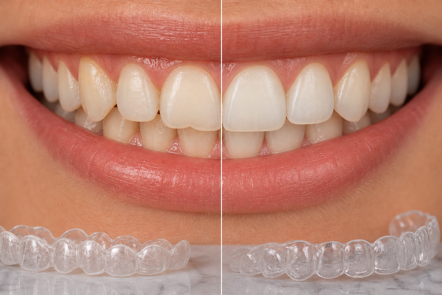 Clear Aligners Before and After: What Movements Are Realistic visual concept focused on natural front teeth