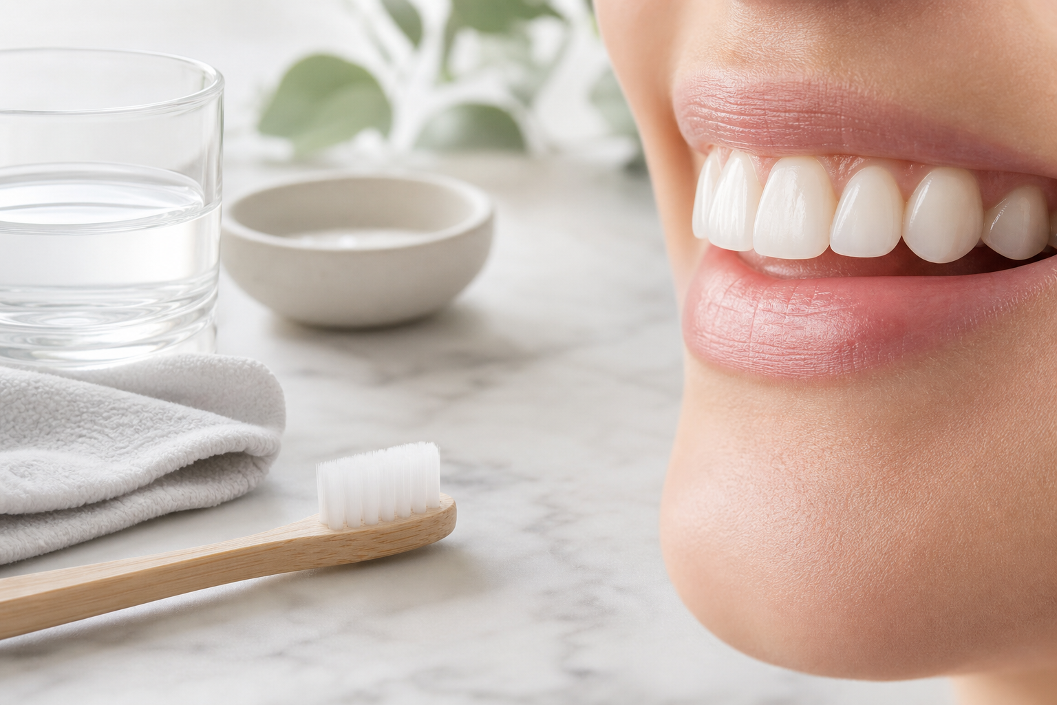 Composite Bonding Aftercare: The First 48 Hours and the Years After dental treatment concept