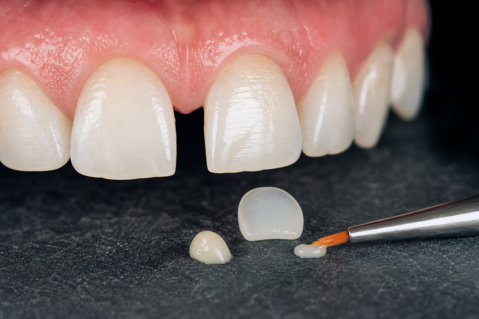 Can Composite Bonding Close Gaps? What Size Gap Is Usually Suitable dental treatment concept